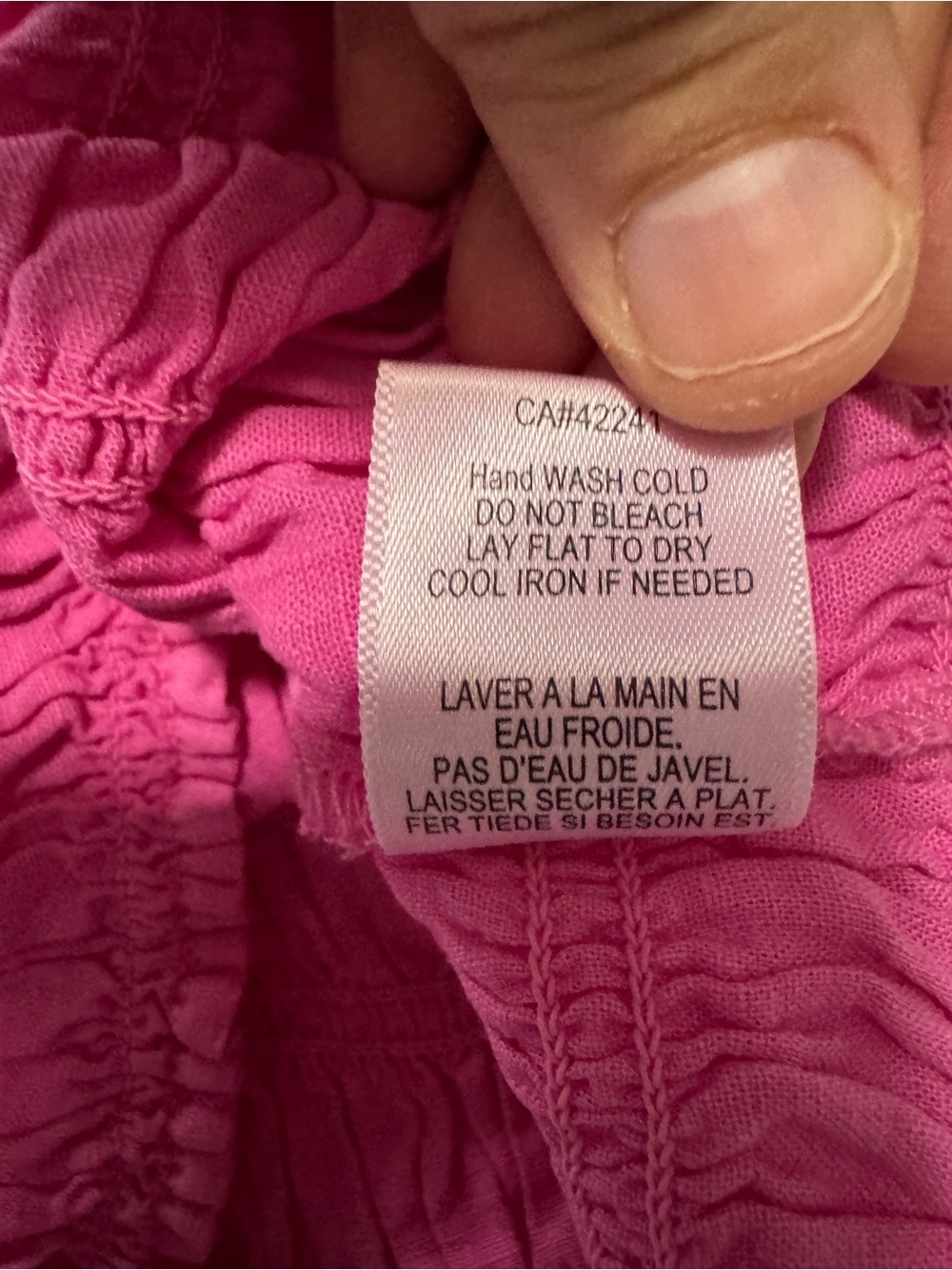 Young Fabulous & Broke 55% Linen Smocked Off Shoulder Puff Pink Yacht Top Size L - Picture 8 of 9